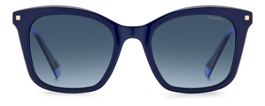 Women Polaroid Sunglasses: PLD 4110/S/X - Blue - SpecSMART Eye Clinic (Front View)